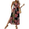 image:imageXIEERDUO Maxi Summer Dresses for Women 2026 Beach Vacation Clothes Spring Boho Cruise Sundresses with Pockets S2XlAred Leaf