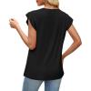 image:imageWomens Tops Ruffle Sleeve Shirts Ladies Tops and Blouses Spring Clothes Tank Tops for Women Business Casual Outfits 2026Black