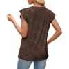 image:imageWomens Tops Ruffle Sleeve Shirts Ladies Tops and Blouses Spring Clothes Tank Tops for Women Business Casual Outfits 2026Brown Leopard