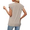 image:imageWomens Tops Ruffle Sleeve Shirts Ladies Tops and Blouses Spring Clothes Tank Tops for Women Business Casual Outfits 2026Brown Stripe