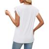 image:imageWomens Tops Ruffle Sleeve Shirts Ladies Tops and Blouses Spring Clothes Tank Tops for Women Business Casual Outfits 2026White