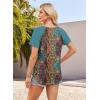 image:imageXIEERDUO Summer Tops Short Sleeve Boho Shirts Raglan Spring Outfits Fashion Clothing Resort Wear for Women 2026Boho Multicolor
