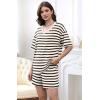 image:imageXIEERDUO Lounge Sets for Women Shorts Lightweight Summer Pajamas Set Sleepwear 2 Piece Sets Airport Vacation OutfitsAblack Stripes