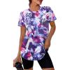 13 Tie Dye Purple Floral