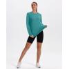 image:imageXIEERDUO Womens Workout Tops Long Sleeve Quick Dry Shirts for Hiking Running S3XL04 Aqua