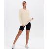 image:imageXIEERDUO Womens Workout Tops Long Sleeve Quick Dry Shirts for Hiking Running S3XL10 Apricot Cream White