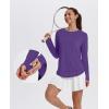 image:imageXIEERDUO Womens Workout Tops Long Sleeve Quick Dry Shirts for Hiking Running S3XL11 Purple