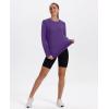 image:imageXIEERDUO Womens Workout Tops Long Sleeve Quick Dry Shirts for Hiking Running S3XL11 Purple