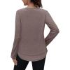 image:imageXIEERDUO Womens Workout Tops Long Sleeve Quick Dry Shirts for Hiking Running S3XL16 Brown