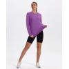 image:imageXIEERDUO Womens Workout Tops Long Sleeve Quick Dry Shirts for Hiking Running S3XL18 Bright Purple