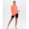 image:imageXIEERDUO Womens Workout Tops Long Sleeve Quick Dry Shirts for Hiking Running S3XL20 Light Orange