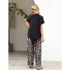 image:imageXIEERDUO Summer Sets For Women Linen Sets 2 Piece Matching Set Women Clothing Linen Pants Beach Vacation Outfits 2026Leopard