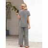 image:imageXIEERDUO Summer Sets For Women Linen Sets 2 Piece Matching Set Women Clothing Linen Pants Beach Vacation Outfits 2026Plaid