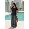 image:imageXIEERDUO Summer Sets For Women Linen Sets 2 Piece Matching Set Women Clothing Linen Pants Beach Vacation Outfits 2026Stripe