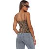 image:imageXIEERDUO Womens Square Neck Fitted Tank Tops Slim Fit Shirts 2026 Basic Spring Summer Leopard S
