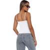 image:imageXIEERDUO Womens Square Neck Fitted Tank Tops Slim Fit Shirts 2026 Basic Spring Summer White S