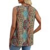 image:imageXIEERDUO Womens Tank Tops Sleeveless Lace Crochet Boho Tops Loose Fit Pleated Tunics Crewneck Summer Vacation Outfits FlowyPatternedboho Print