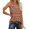 image:imageXIEERDUO Tank Tops for Women V Neck Summer Outfits Side Slit Sleeveless Shirts Loose Fit 2025 Fashion