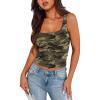 A Cropped Tank Top Camo