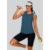 image:imageXIEERDUO Tank Top for Women Racerback Sleeveless Workout Tops Loose Fit Yoga Running Gym Shirts for WomenNavy Blue