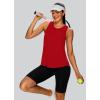 image:imageXIEERDUO Tank Top for Women Racerback Sleeveless Workout Tops Loose Fit Yoga Running Gym Shirts for WomenRed