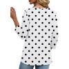 image:imageXIEERDUO 34 Length Sleeve Womens Tops V Neck T Shirts Summer Clothes Basic Blouses Dressy Casual 2026 Spring OutfitsPolka Dots