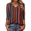 Patterned-boho Brown Striped