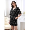 image:imageXIEERDUO Lounge Sets for Women Shorts Lightweight Summer Pajamas Set Sleepwear 2 Piece Sets Airport Vacation OutfitsBlack Spots