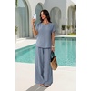 image:imageXIEERDUO Summer Sets For Women 2 Piece Sets Matching Set Women Clothing Lounge Set Beach Vacation Outfits 2026Light Blue