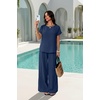 image:imageXIEERDUO Summer Sets For Women 2 Piece Sets Matching Set Women Clothing Lounge Set Beach Vacation Outfits 2026Navy