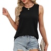 image:imageXIEERDUO Sweater Vest Women Crewneck Ribbed Knit Tank Tops Sleeveless Summer Tops Business Casual Outfits Work BlousesBlack