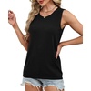 image:imageXIEERDUO Sweater Vest Women Crewneck Ribbed Knit Tank Tops Sleeveless Summer Tops Business Casual Outfits Work BlousesBlack