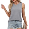 image:imageXIEERDUO Sweater Vest Women Crewneck Ribbed Knit Tank Tops Sleeveless Summer Tops Business Casual Outfits Work BlousesGray