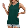 image:imageXIEERDUO Sweater Vest Women Crewneck Ribbed Knit Tank Tops Sleeveless Summer Tops Business Casual Outfits Work BlousesGreen