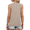 image:imageXIEERDUO Sweater Vest Women Crewneck Ribbed Knit Tank Tops Sleeveless Summer Tops Business Casual Outfits Work BlousesKhaki