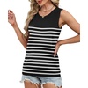 image:imageXIEERDUO Sweater Vest Women Crewneck Ribbed Knit Tank Tops Sleeveless Summer Tops Business Casual Outfits Work BlousesStriped Blackwhite