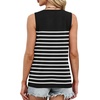 image:imageXIEERDUO Sweater Vest Women Crewneck Ribbed Knit Tank Tops Sleeveless Summer Tops Business Casual Outfits Work BlousesStriped Blackwhite