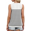 image:imageXIEERDUO Sweater Vest Women Crewneck Ribbed Knit Tank Tops Sleeveless Summer Tops Business Casual Outfits Work BlousesStriped Whiteblack