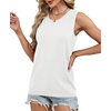 image:imageXIEERDUO Sweater Vest Women Crewneck Ribbed Knit Tank Tops Sleeveless Summer Tops Business Casual Outfits Work BlousesWhite