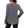 image:imageXIEERDUO Womens Workout Tops Long Sleeve Shirts Sun Protection UPF 50 Quick Dry Shirts for Hiking Running S3XL01 Grey