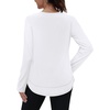 image:imageXIEERDUO Womens Workout Tops Long Sleeve Shirts Sun Protection UPF 50 Quick Dry Shirts for Hiking Running S3XL03 White
