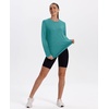 image:imageXIEERDUO Womens Workout Tops Long Sleeve Shirts Sun Protection UPF 50 Quick Dry Shirts for Hiking Running S3XL04 Aqua