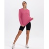 image:imageXIEERDUO Womens Workout Tops Long Sleeve Shirts Sun Protection UPF 50 Quick Dry Shirts for Hiking Running S3XL07 Watermelon Pink