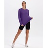 image:imageXIEERDUO Womens Workout Tops Long Sleeve Shirts Sun Protection UPF 50 Quick Dry Shirts for Hiking Running S3XL11 Purple