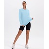 image:imageXIEERDUO Womens Workout Tops Long Sleeve Shirts Sun Protection UPF 50 Quick Dry Shirts for Hiking Running S3XL13 Baby Blue