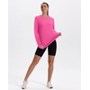 image:imageXIEERDUO Womens Workout Tops Long Sleeve Shirts Sun Protection UPF 50 Quick Dry Shirts for Hiking Running S3XL15 Hot Pink