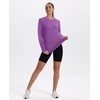 image:imageXIEERDUO Womens Workout Tops Long Sleeve Shirts Sun Protection UPF 50 Quick Dry Shirts for Hiking Running S3XL18 Bright Purple