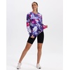 image:imageXIEERDUO Womens Workout Tops Long Sleeve Shirts Sun Protection UPF 50 Quick Dry Shirts for Hiking Running S3XL21 Tie Dye Purple Floral