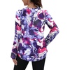 image:imageXIEERDUO Womens Workout Tops Long Sleeve Shirts Sun Protection UPF 50 Quick Dry Shirts for Hiking Running S3XL21 Tie Dye Purple Floral