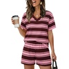 Brown Pink Stripes